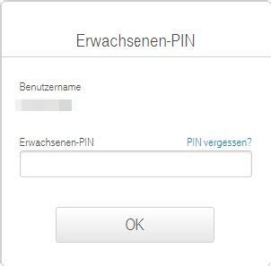 Vergessene oder gesperrte PIN .